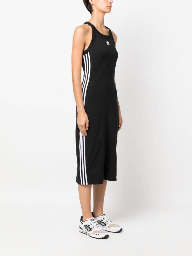 adidas Adicolor Classics jurk met drie strepen Zwart
