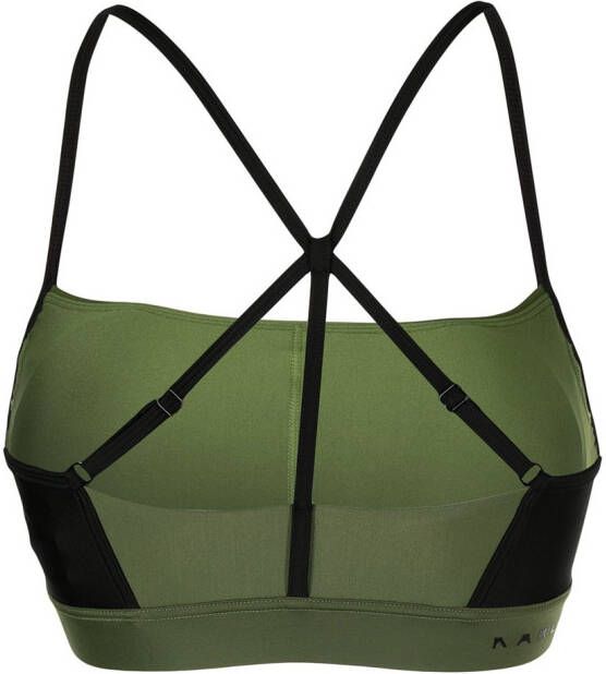 adidas Bikinitop met vierkante hals Groen