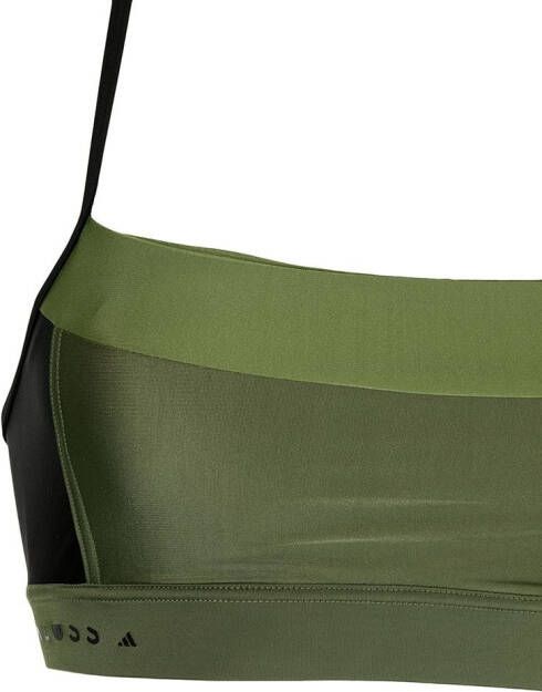 adidas Bikinitop met vierkante hals Groen