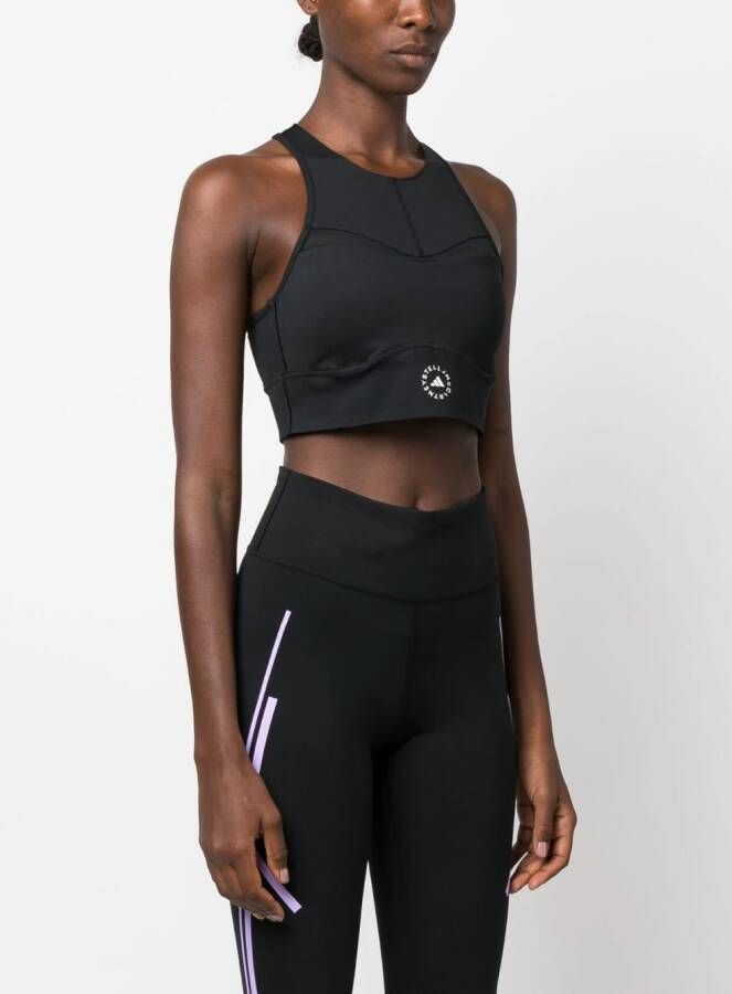 adidas by Stella McCartney Cropped top Zwart