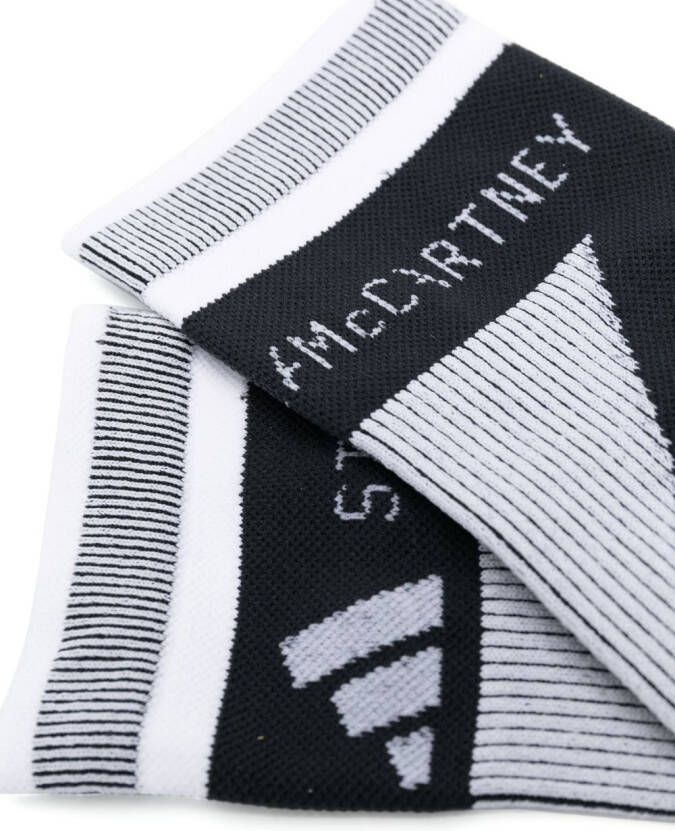 adidas by Stella McCartney Sokken met intarsia logo Zwart