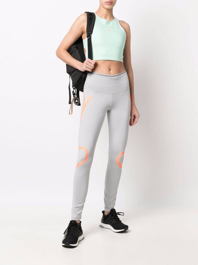 adidas by Stella McCartney Legging met zijstreep Grijs