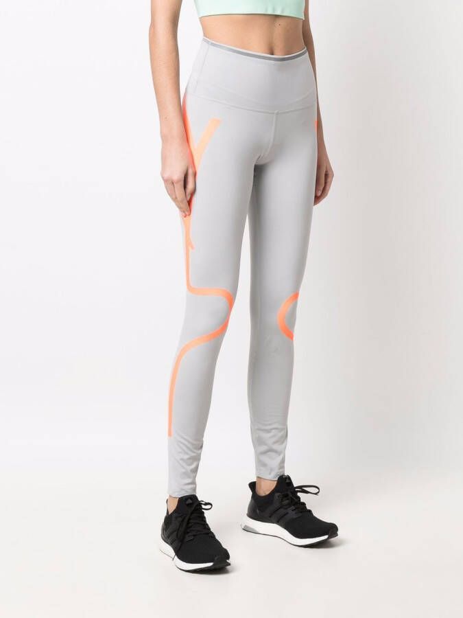 adidas by Stella McCartney Legging met zijstreep Grijs