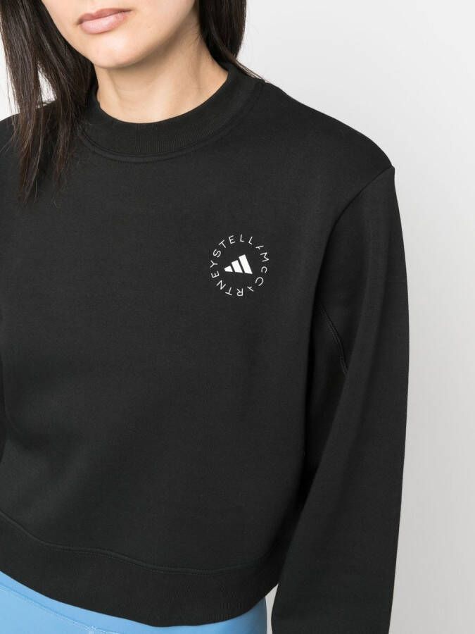 adidas by Stella McCartney Sweater met logoprint Zwart