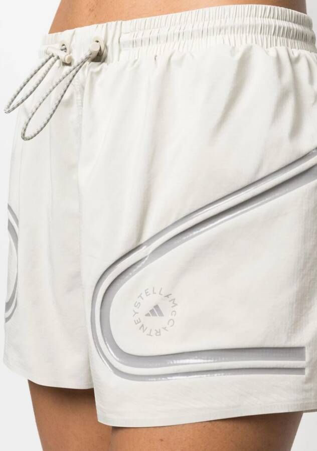 adidas by Stella McCartney Shorts met logoprint Beige