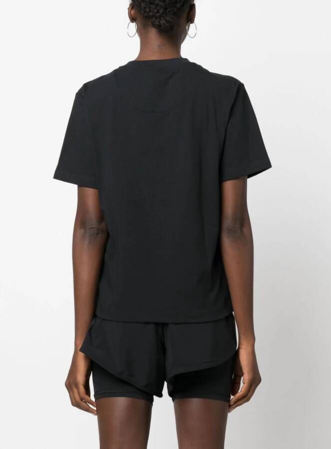 adidas by Stella McCartney T-shirt met ronde hals Zwart