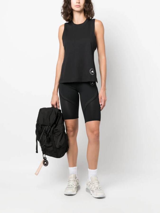 adidas by Stella McCartney Tanktop met logoprint Zwart