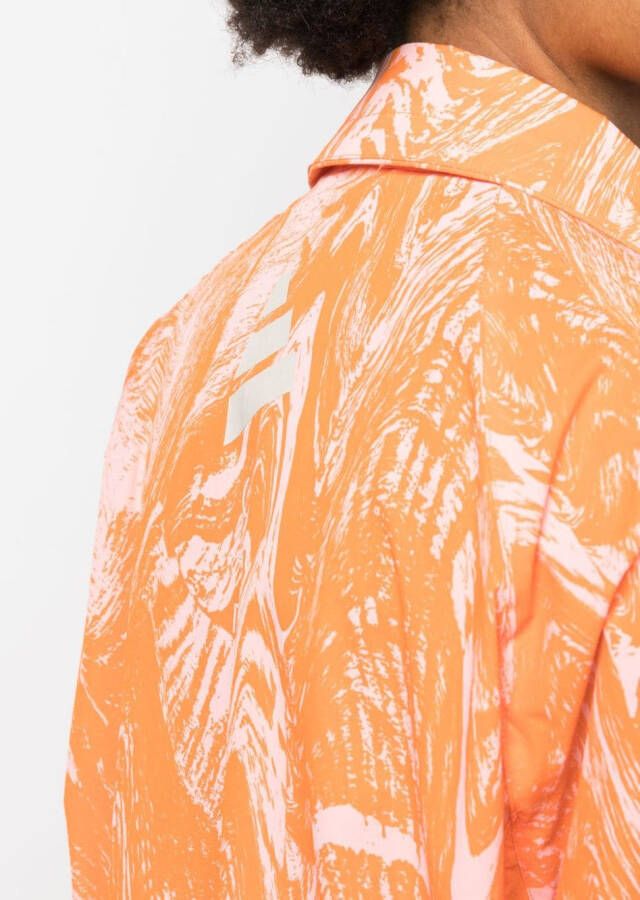 adidas by Stella McCartney Bikerjack met abstract patroon Oranje