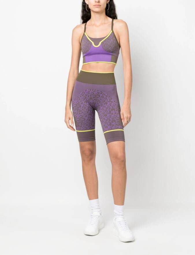 adidas by Stella McCartney Yoga shorts Paars