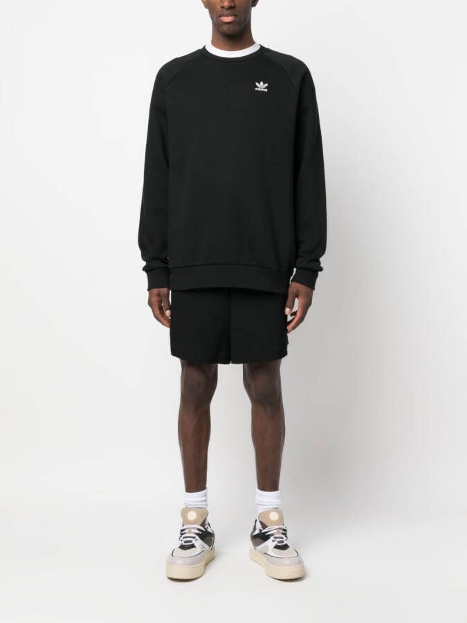 adidas Sweater met geborduurd logo Zwart