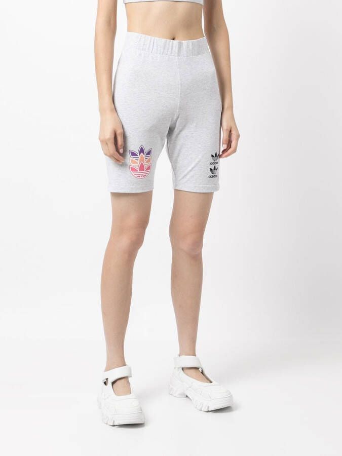 adidas Fietsshorts met logoprint Grijs