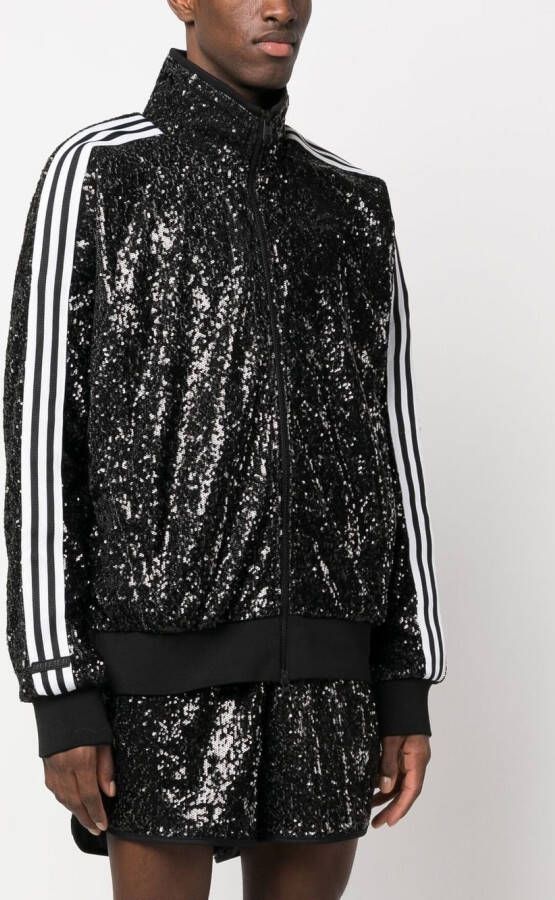 adidas Jack met pailletten Zwart