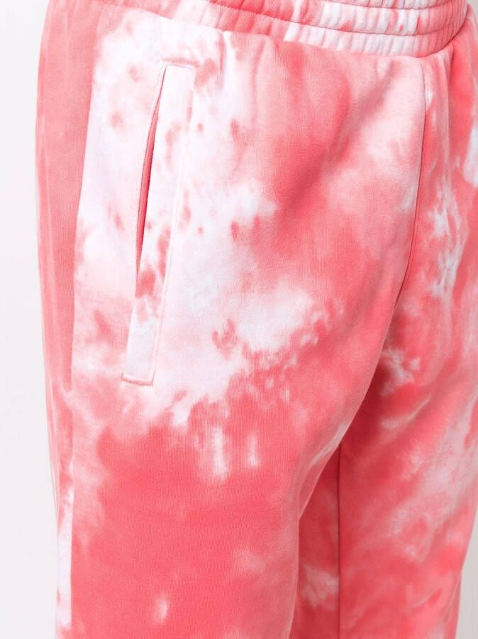 adidas Joggingbroek met tie-dye print Roze