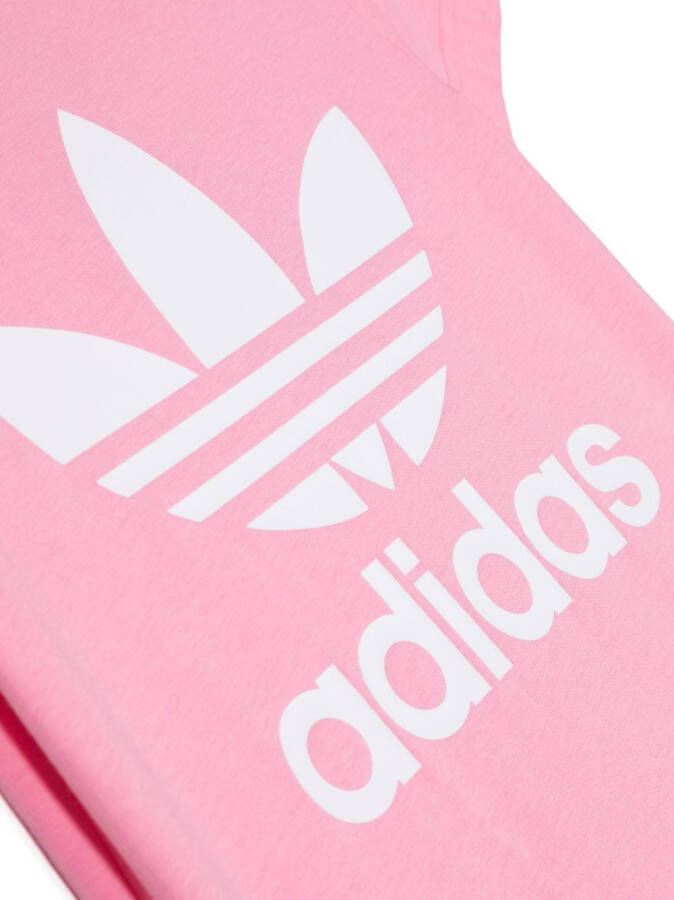adidas Kids T-shirt met logoprint Roze