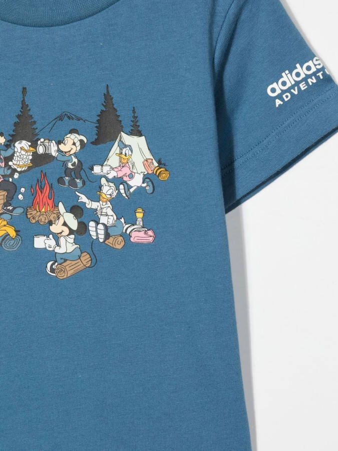 adidas Kids T-shirt met grafische print Blauw