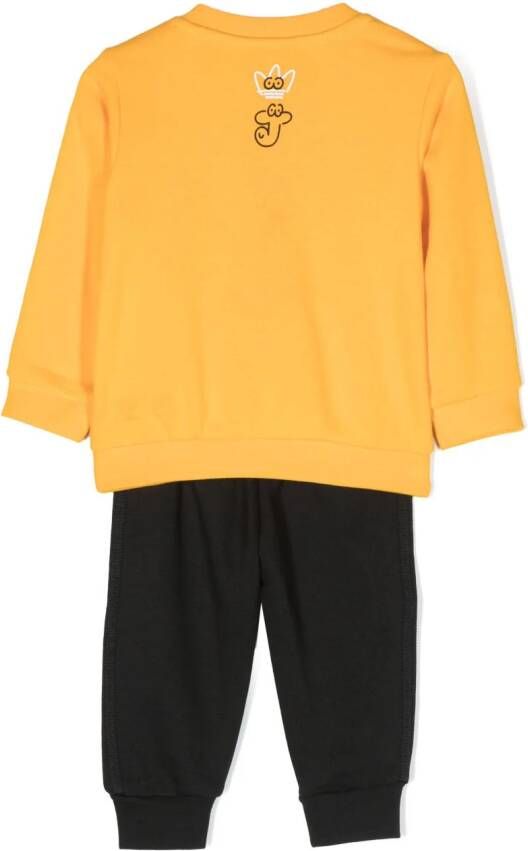 Adidas Kids Trainingspak met logoprint Zwart Kledingwinkel