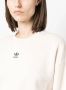 Adidas logo-embroidered cotton sweatshirt Beige - Thumbnail 5