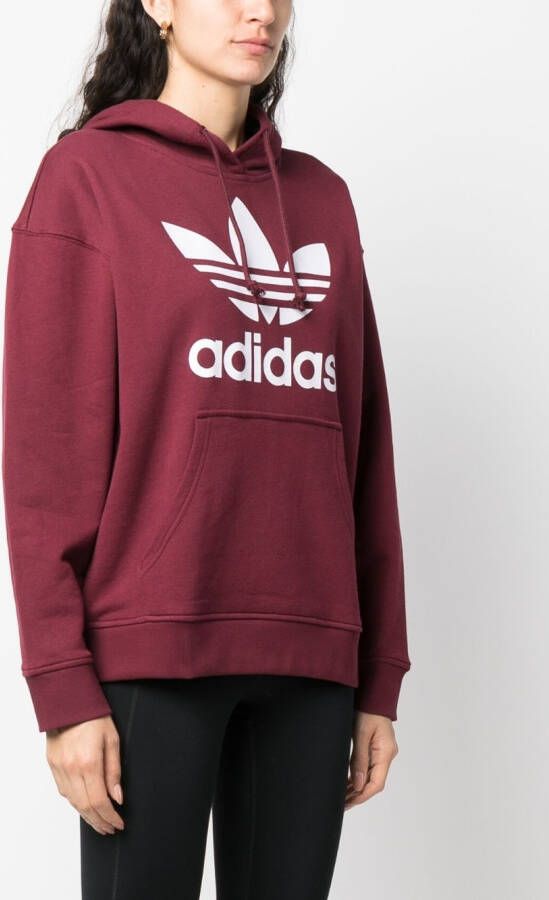 adidas Sweater met logoprint Rood