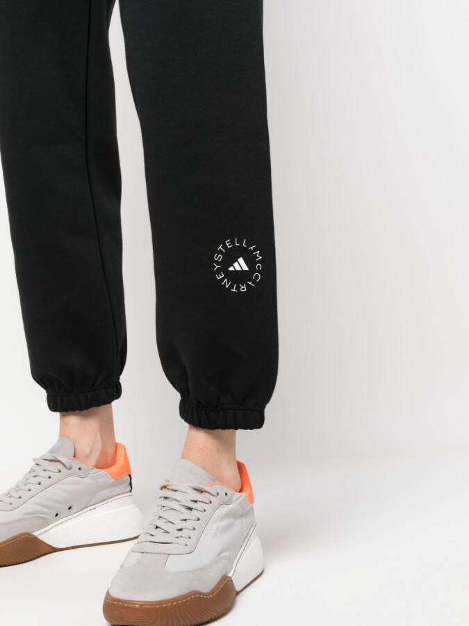 adidas organic cotton-blend track pants Zwart