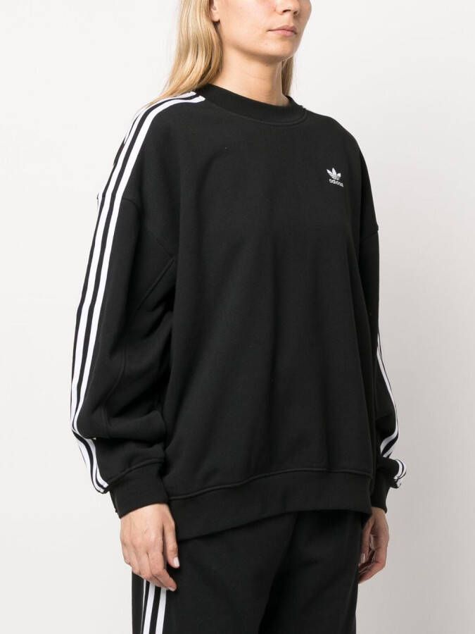 adidas Sweater met geborduurd logo Zwart