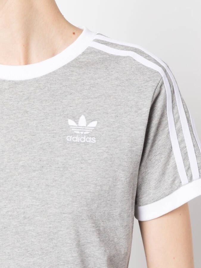 adidas T-shirt met logoprint Grijs