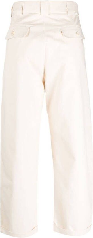 Adish Broek met wijde pijpen Beige