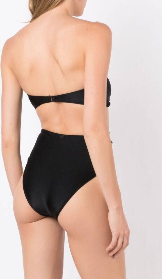 Adriana Degreas Bandeau bikini Zwart