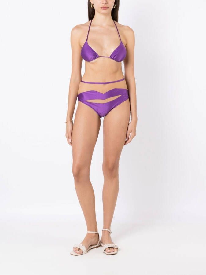 Adriana Degreas High waist bikini Paars