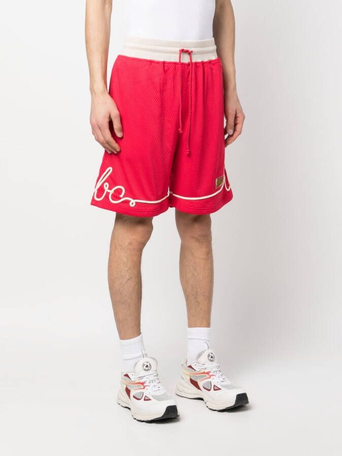 Advisory Board Crystals Trainingsshorts met logo-applicatie Rood