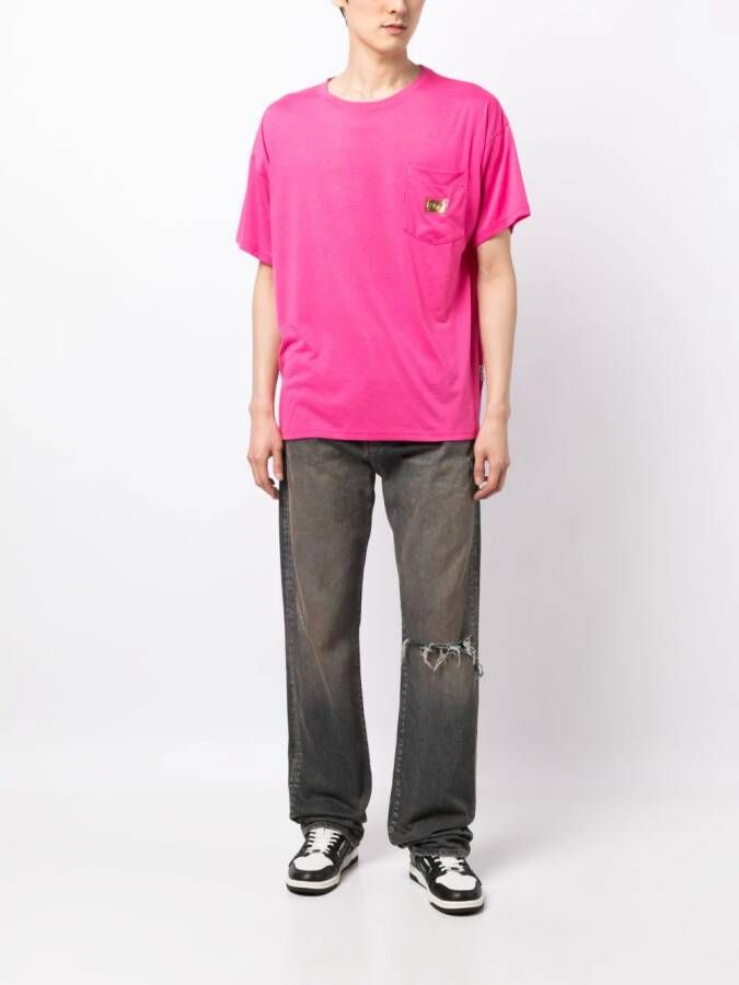 Advisory Board Crystals T-shirt met logoplakkaat Roze