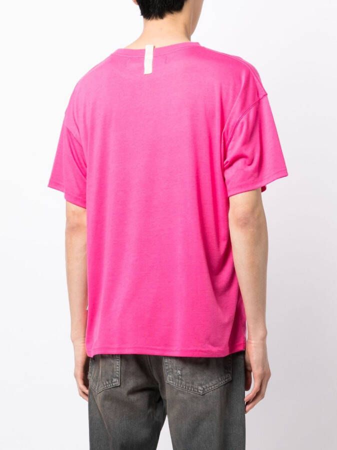 Advisory Board Crystals T-shirt met logoplakkaat Roze