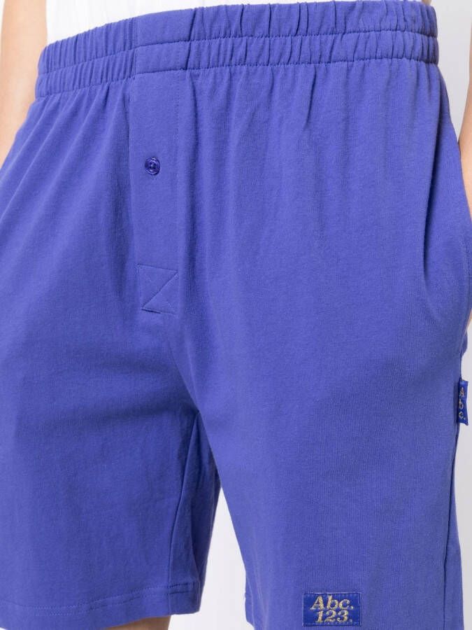 Advisory Board Crystals Shorts met logoprint Paars