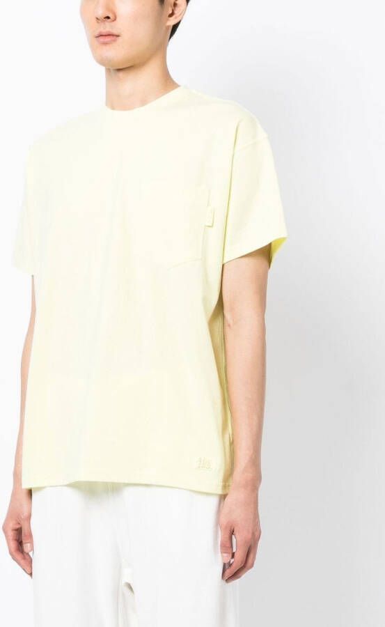 Advisory Board Crystals T-shirt met opgestikte zak Geel