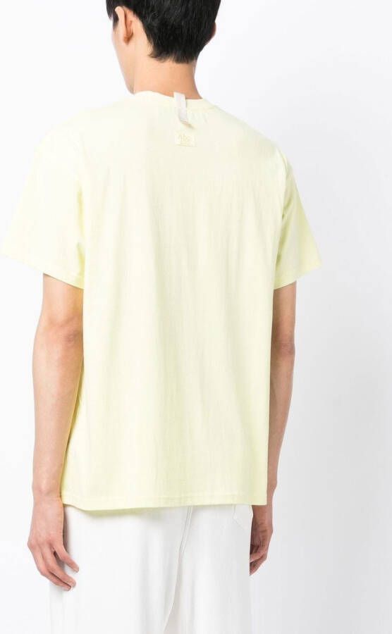 Advisory Board Crystals T-shirt met opgestikte zak Geel
