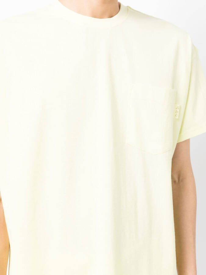 Advisory Board Crystals T-shirt met opgestikte zak Geel