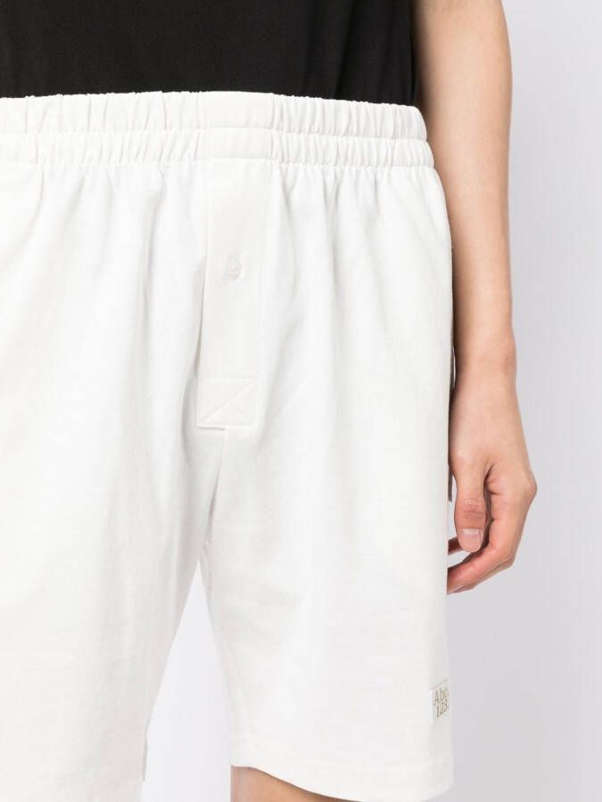 Advisory Board Crystals Shorts met logoprint Wit