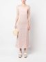AERON Gebreide maxi-jurk Roze - Thumbnail 2