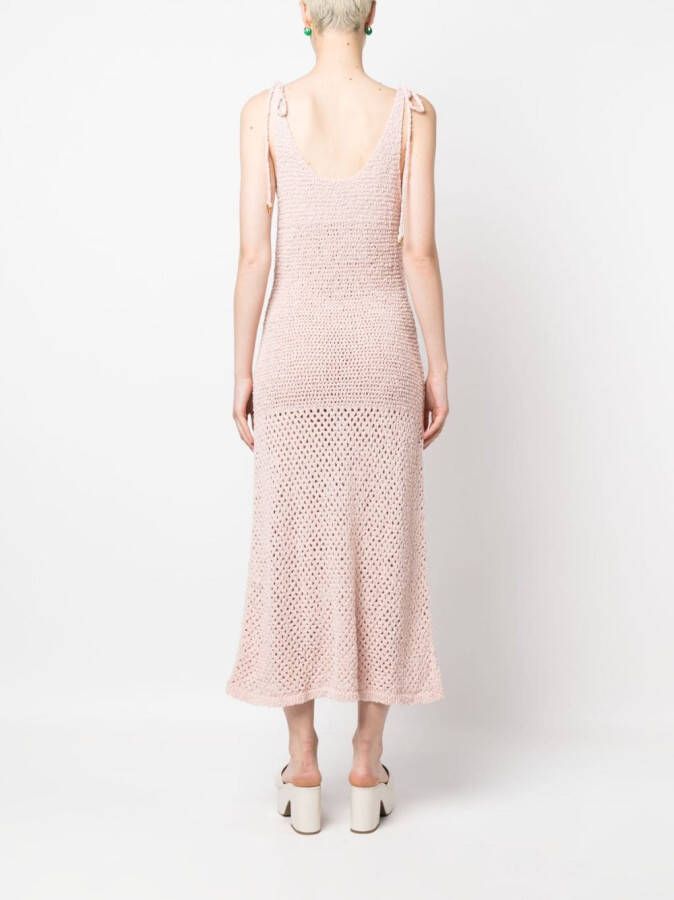 AERON Gebreide maxi-jurk Roze