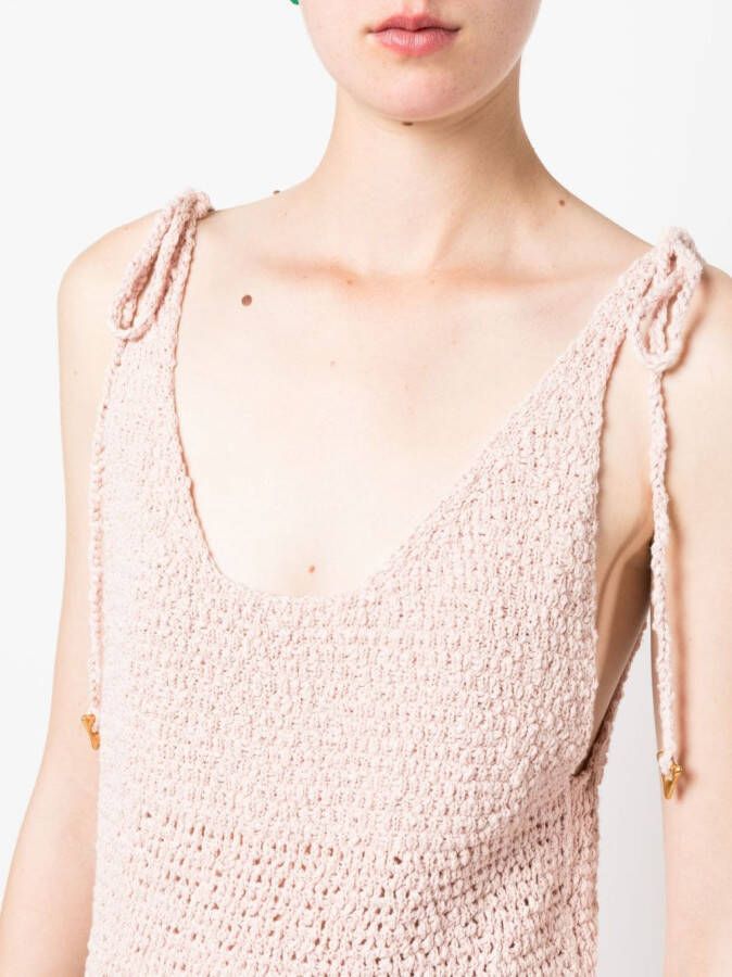 AERON Gebreide maxi-jurk Roze