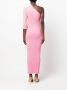 AERON Asymmetrische midi-jurk Roze - Thumbnail 4