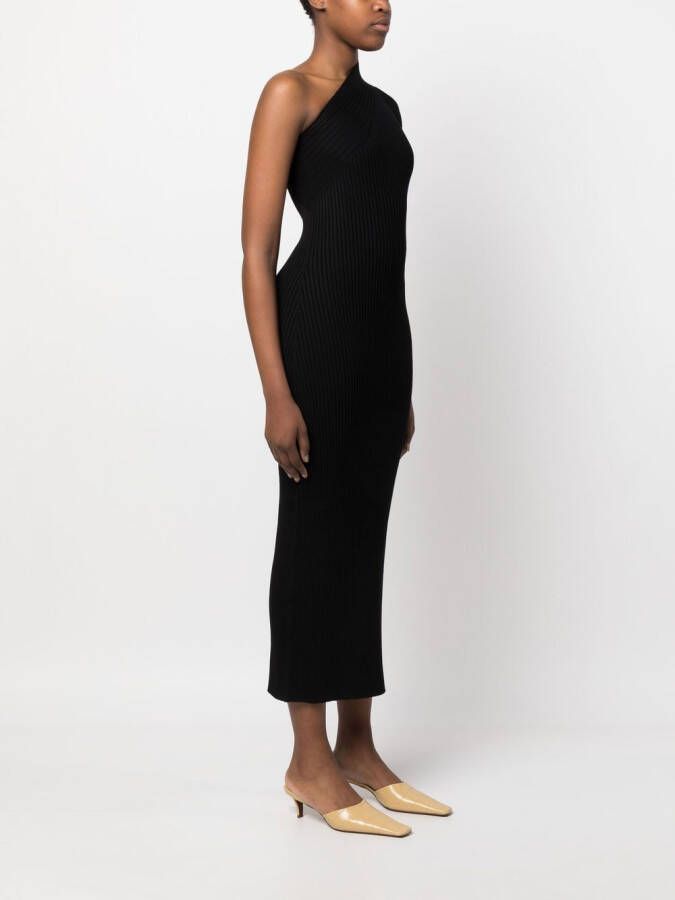 AERON Asymmetrische mini-jurk Zwart