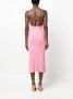 AERON Geribbelde jurk Roze - Thumbnail 4