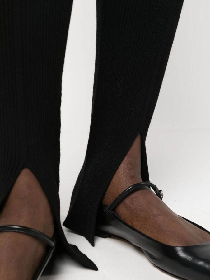 AERON Legging met split Zwart