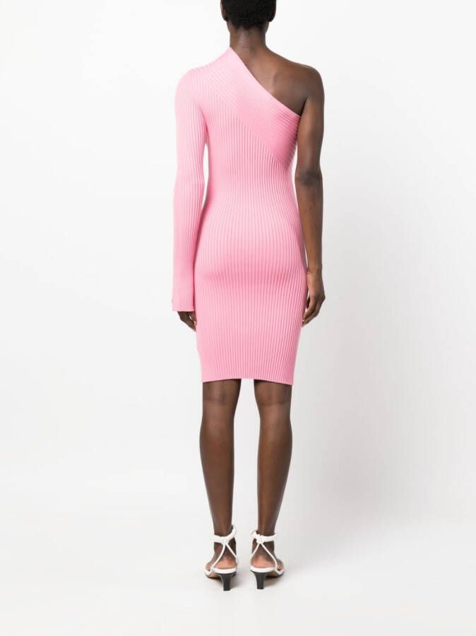 AERON Off-shoulder mini-jurk Roze