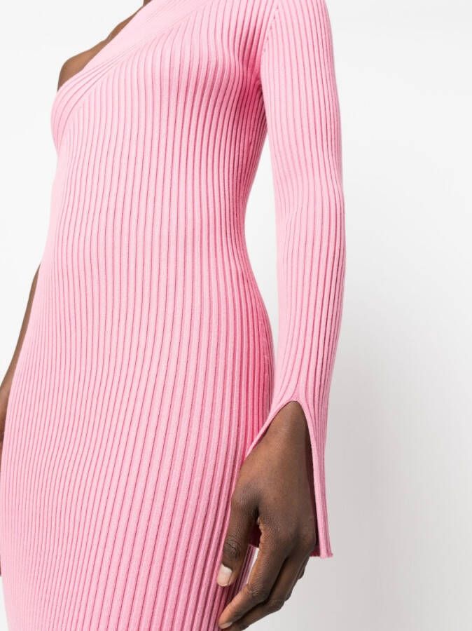 AERON Off-shoulder mini-jurk Roze