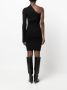 AERON Off-shoulder mini-jurk Zwart - Thumbnail 4