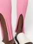 AERON Ribgebreide legging Roze - Thumbnail 5