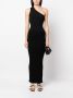 AERON Ribgebreide maxi-rok Zwart - Thumbnail 2