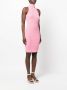 AERON Ribgebreide mini-jurk Roze - Thumbnail 3