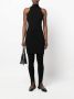 AERON Ribgebreide mini-jurk Zwart - Thumbnail 2